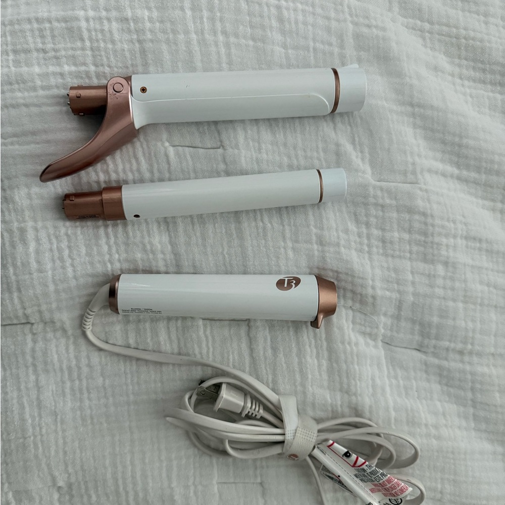 T3 White and Rose Gold Hair Styling Set